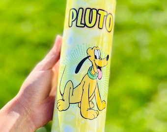 Pluto inspired kids bottles flip top personalized with name 12oz 20oz. School Water Bottles. Birthday Gifts for Kids. Cold&Hot Drinks