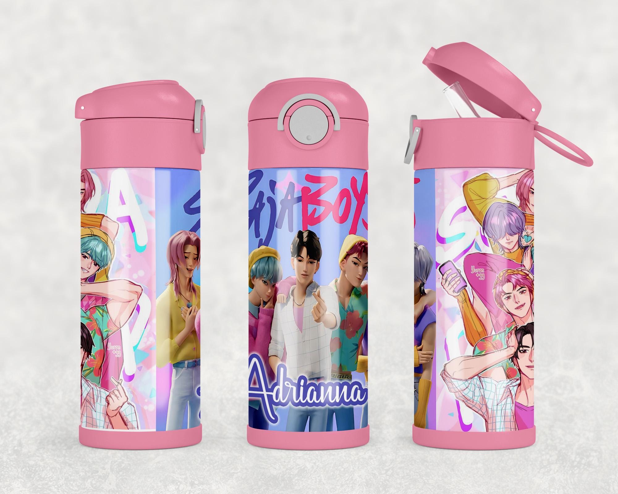 K-pop Saja Boys Inspired Tumbler - Huntrix Water Bottle 12oz-20oz