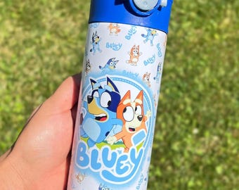 Bluey Bingo Tumbler Kids Bottle for girls and boys 12oz & 20oz Birthday Gift with Name Personalized