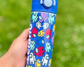 Custom Inspired Kids Bottle for girls and boys 12oz & 20oz Birthday Gift with Name Personalized