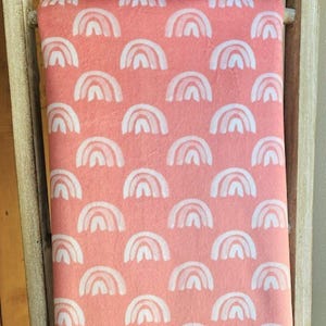 Rainbow Minky Blanket, Rainbow Girl, Blush, Boho Girl, Boho Rainbow, Rainbow Bedding, Girl Toddler, Rainbow Girl Gift, Baby Girl Gift