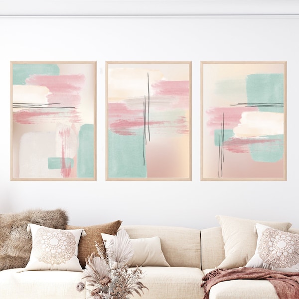 Mint Green and Pink - Etsy