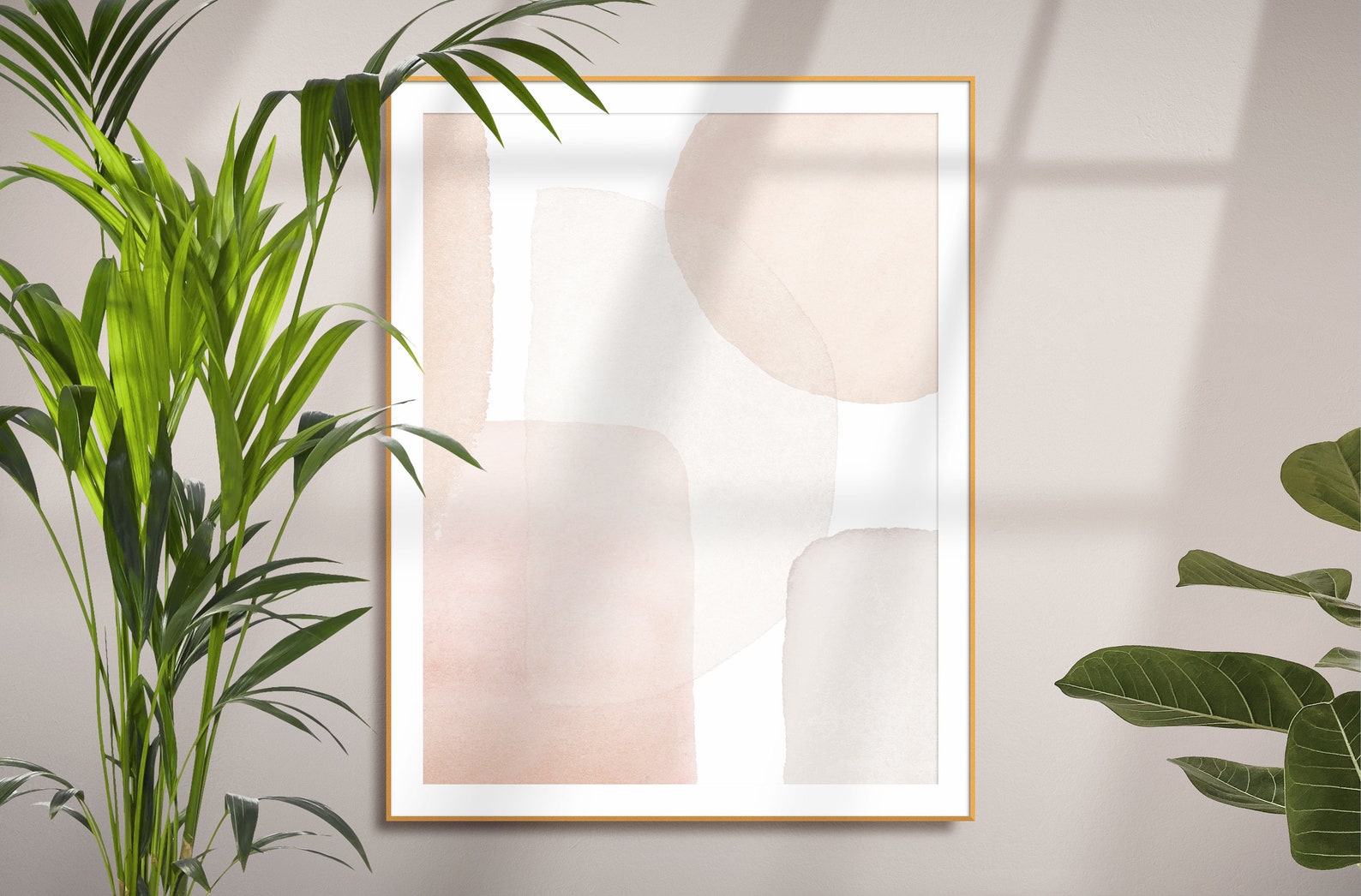 Earth Tone Abstract Art Neutral Wall Art Beige Cream Pink - Etsy