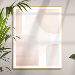 Earth Tone Abstract Art, Neutral Wall Art, Beige Cream Pink Set of 2 ...