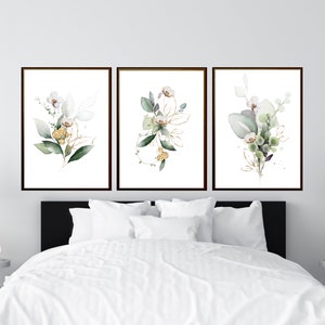 FLORAL FANTASY , GREY AND WHITE LARGE SIZE WALL DECOR -BARKWD001 main image 1