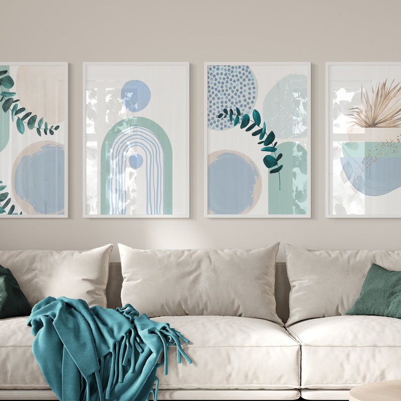 Blue Green Wall Art - Etsy