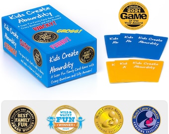 Kids Card Game-Kids Create Absurdity Hilariously Funny  Award Winning Family Card Game Boys and Girls Love It.