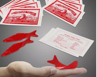 144 Fortune Teller Miracle Fish-Pack of 144-Schools, Crafts, Party Favors-Fortune Telling Gypsy Tarot Miracle Retro Novelty Gift