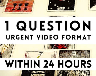 URGENT 1 Question Tarot Reading / 15-20 min / VIDEO format