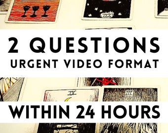 URGENT 2 Questions Tarot Reading / 20-30 min / VIDEO format