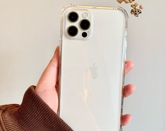 Tough Crystal Clear iPhone 12/ 13 Case with Air Bumper Protection, Clear Case, Bumper Case, iPhone 12 Case, iPhone 13 Case