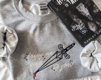 Her Soul To Take Embroidered Sweatshirt, Licensed Bookish Embroidered Sweatshirt
