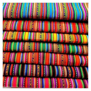 Stripy Design Peruvian Textiles  |  210cm x 120cm approx.