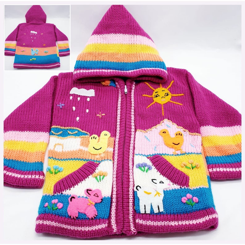 Embroidered Cardigans With Andean Themes Etsy UK