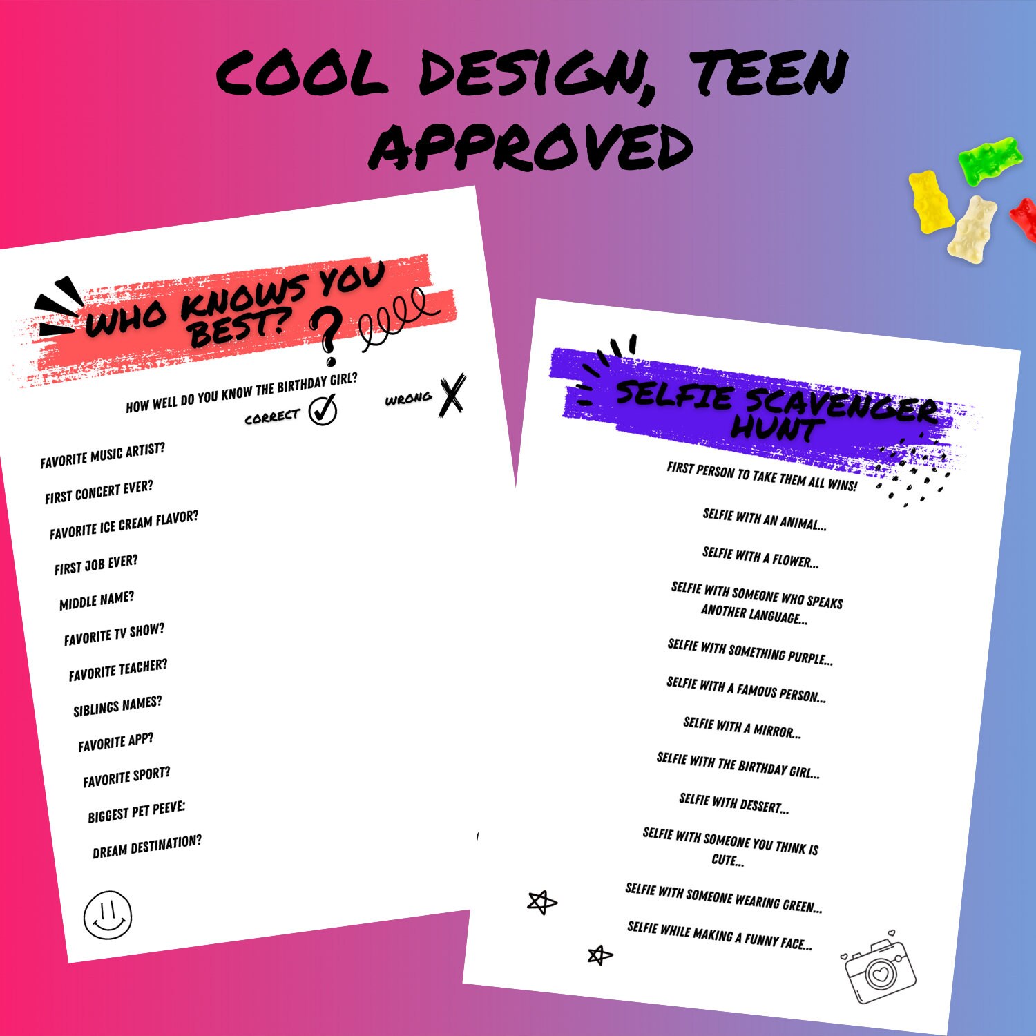 Tween & Teen Girl Birthday Games, Birthday Games for Her, Birthday