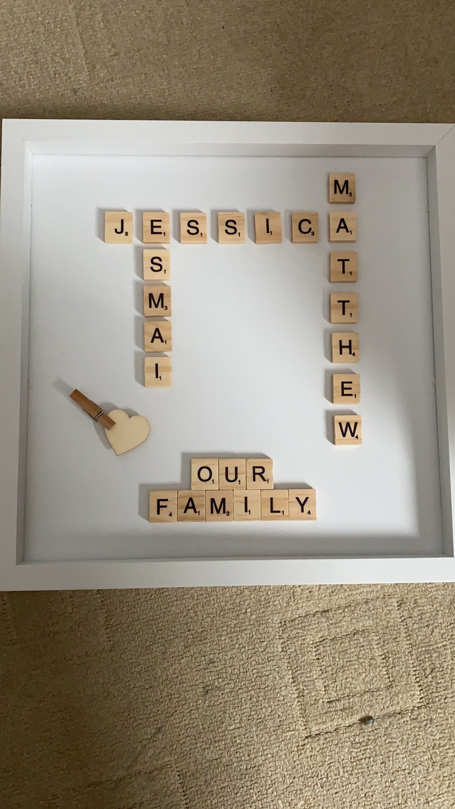 Personalised scrabble frames Etsy
