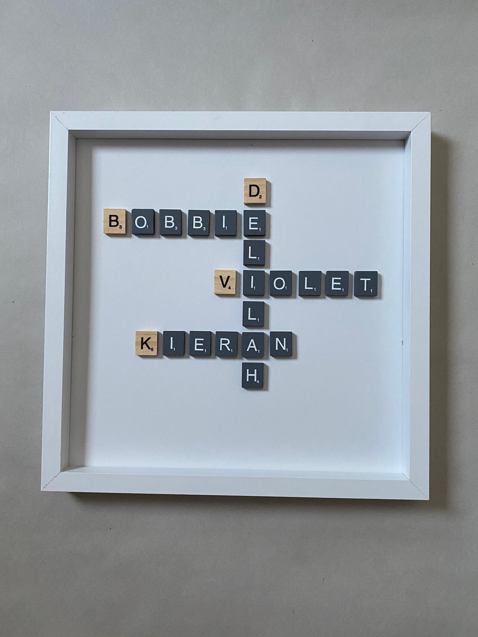 Personalised scrabble frames Etsy