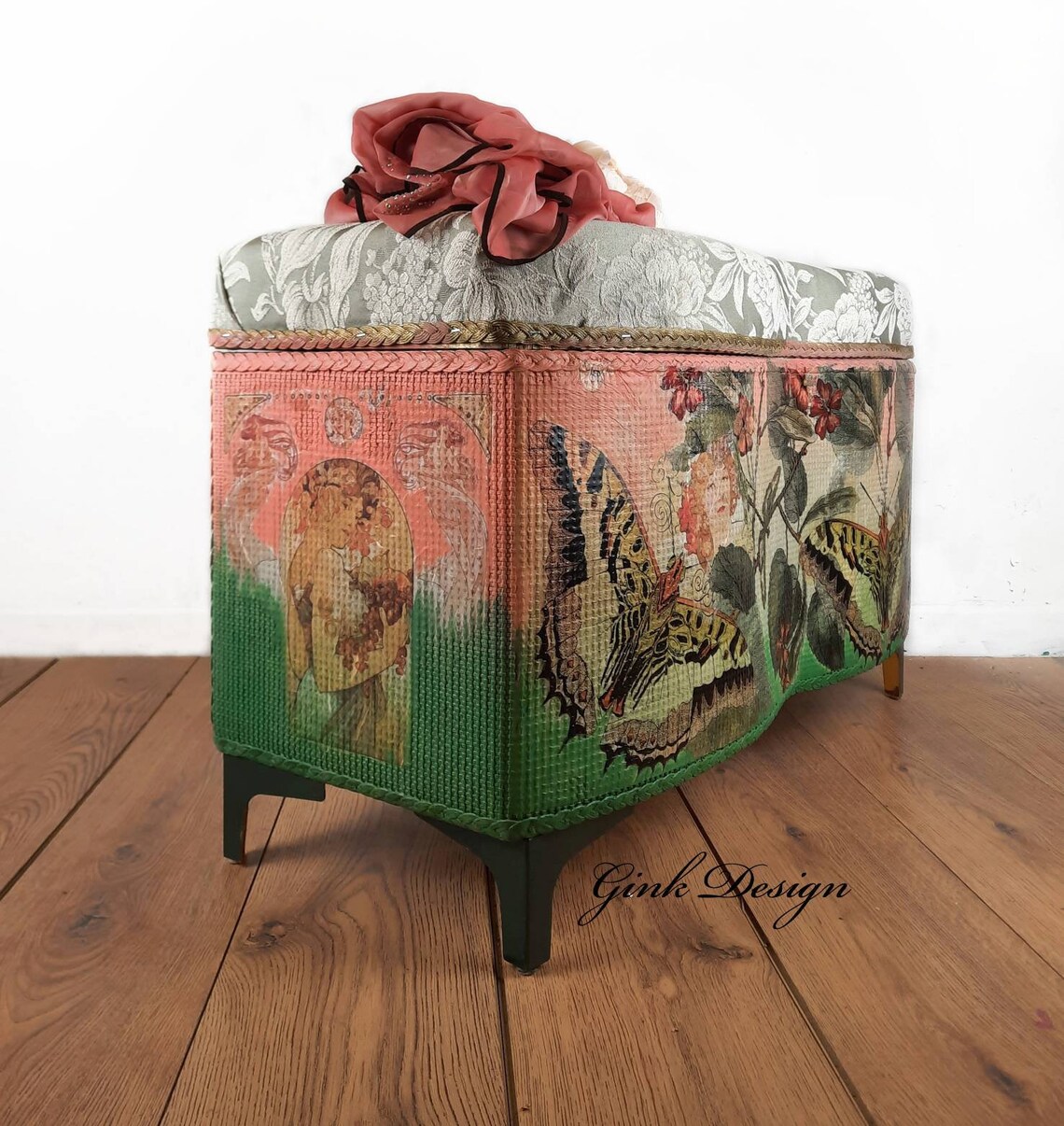 SOLD Lloyd Loom Ottoman Blanket Box Etsy UK