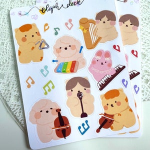 Harmonia Musicians | Orchestra Stickers, Music Sticker, Decoration Stickers, Cute Stickers, Fun Stickers | Matte