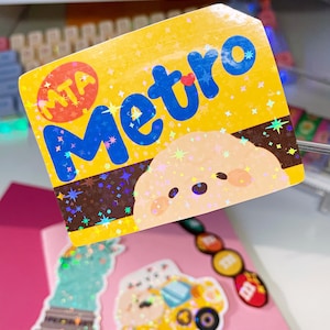 Metro Card Sticker, NYC Sticker, Reizen Sticker, Decorate Sticker, Planner Sticker, Metro Sticker, New York Sticker, Cute Sticker| Schitteren