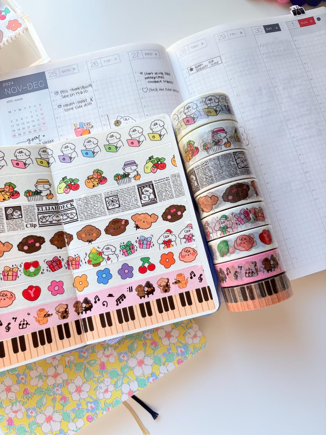 Cute Washi Tape. Masking Tape for Journal, Planner, Decorating. - Etsy