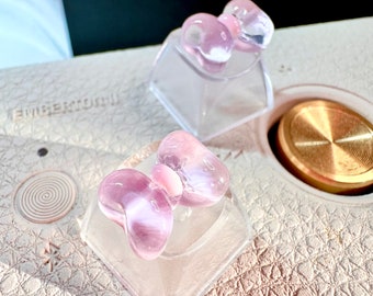 Transparent Rebbon Keycap, Cute Keycap, Fun Keycap, Decorate Keyboard, Ribbon Keycap
