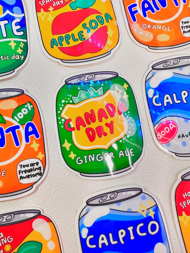 Ginger Ale Drink Sticker | Asian Drink Stickers, Cute Stickers, Fun ...
