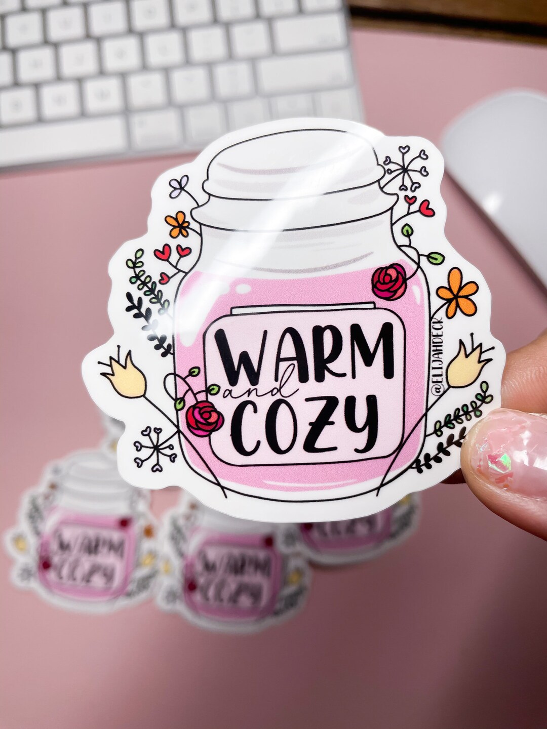 Warm and Cozy Sticker Cute Stickers, Fun Stickers, Decoration, Pretty