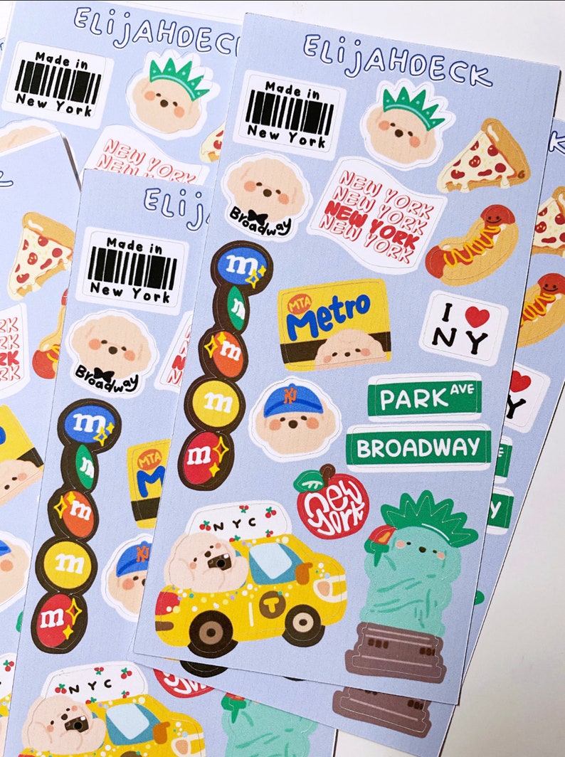Hello New York City Sticker, New York Stickers, Tour Sticker, Travel ...