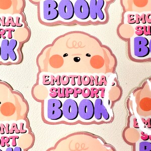 Emotionale Unterstützung Buch Aufkleber, Bücher lesen Aufkleber, Dekorieren Kindle Aufkleber, Scrapbook Aufkleber, Planer Aufkleber, Kindle Aufkleber
