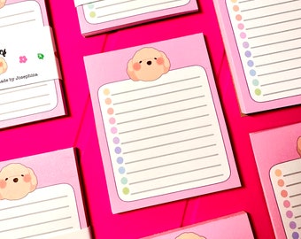 Pink To Do List Memo pad, Pink checklist note pad, Pink Shopping list note pad