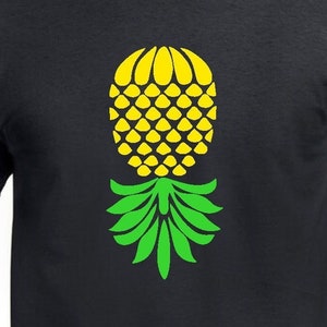 Neon Pineapple T-Shirt, Glows under UV (Black Light)