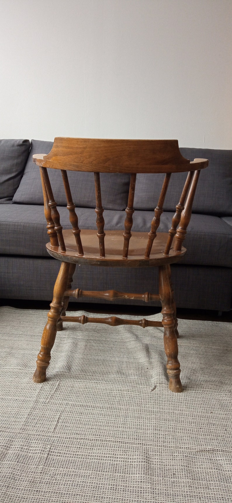 Vintage Wooden Chair by Stol Kamnik Windsor Style Chair Etsy