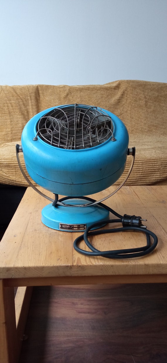 Vintage Electric Fan Heater, 1950s, Industrial Design, Made by