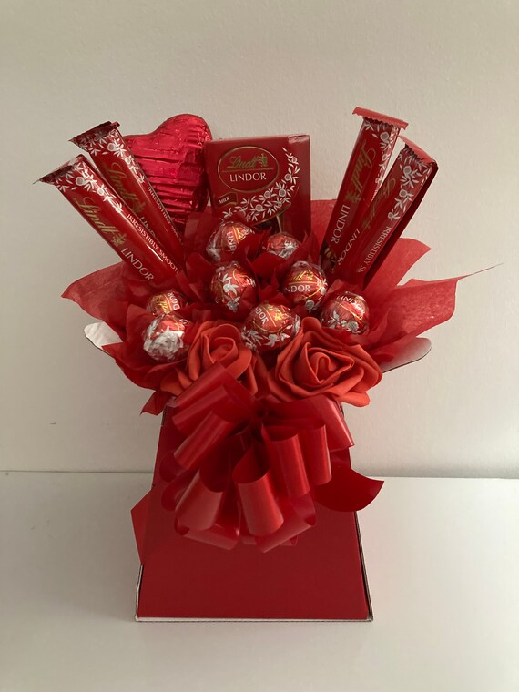 Lindt Lindor Milk Chocolate Bouquet Valentines Birthday Get - Etsy
