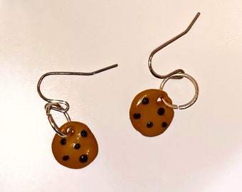 Chocolate Chip Cookie Dangly Earring