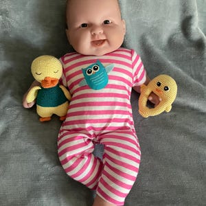 Handgemachte niedliche häkeln gefüllte Entlein Stofftier set.Amigurumi Entchen.Duck häkeln Animal.Perfect Geschenk für Babys, Baby-Dusche.