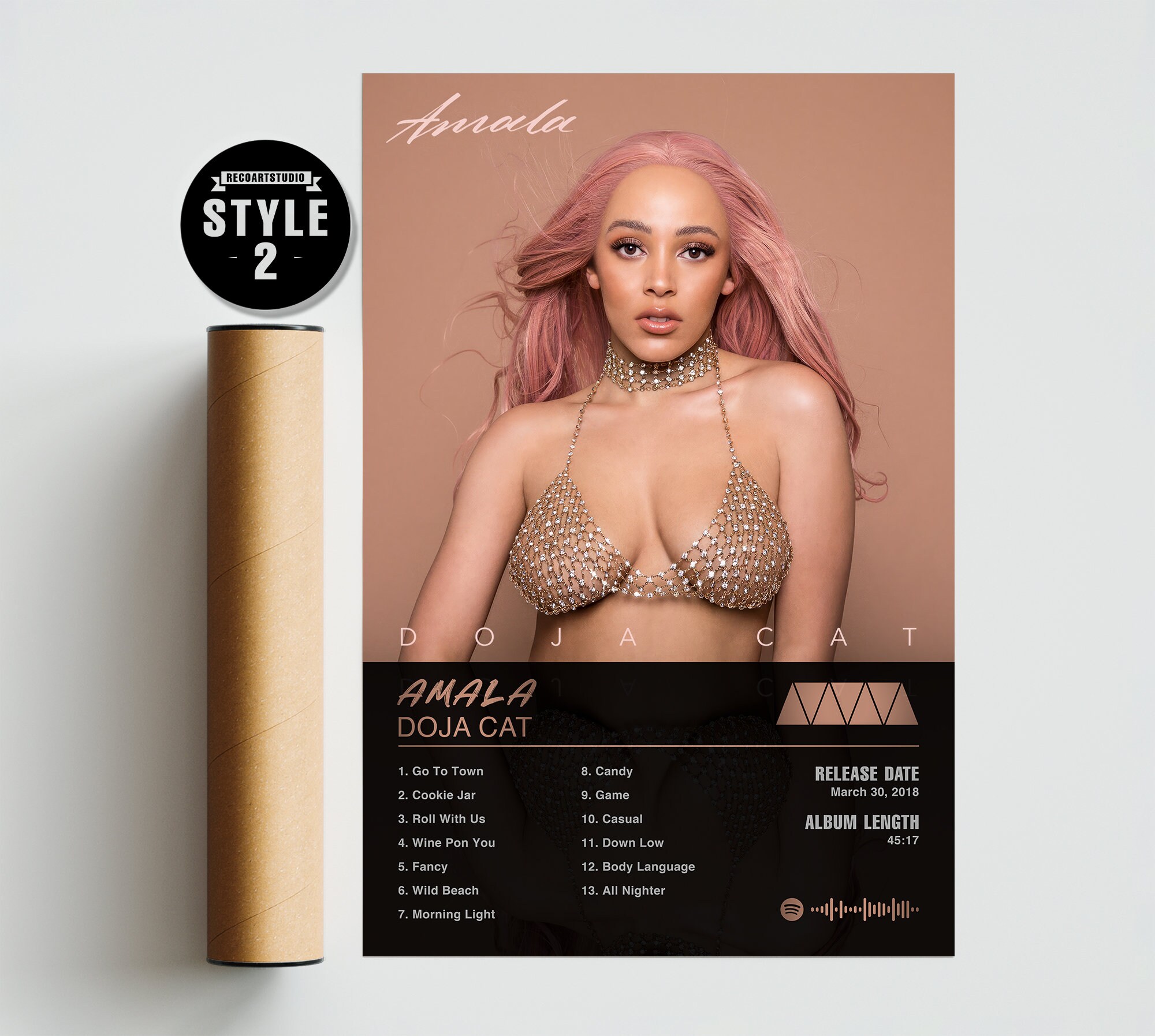Doja Cat Poster Doja Cat Amala Poster Doja Cat Tracklist Etsy Hong Kong