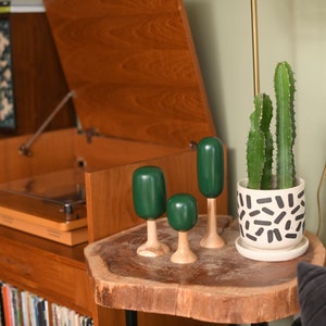 Glossy Green Tupsu Trees in Three Sizes and Two Finishes
