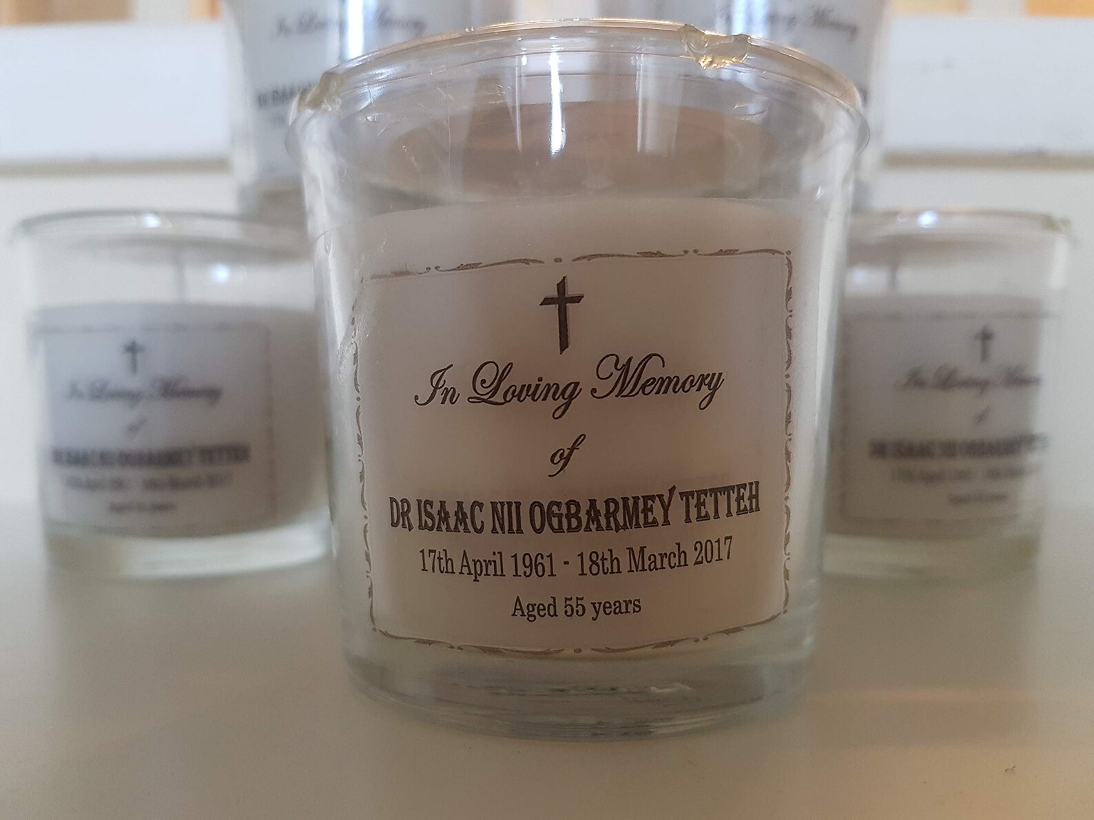 Personalised Memorial Funeral Candles Funeral Favours Etsy UK