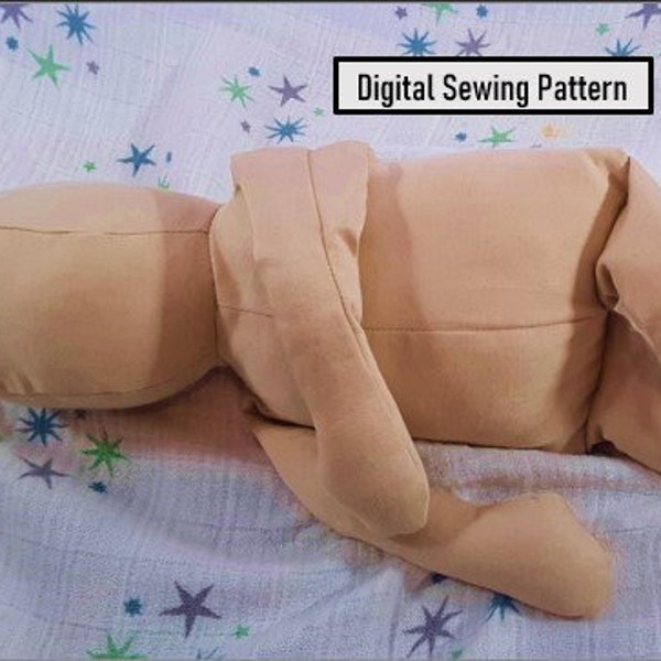 15" Adjustable Size Baby Doll Sewing Pattern