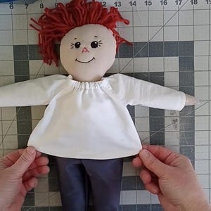 Classic Ragdoll Sewing Pattern, up to Size 14 Inches, Adjustable Size ...