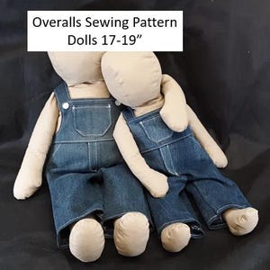 Little Overalls Sewing Pattern for Dolls 17-19" (Instant Download)