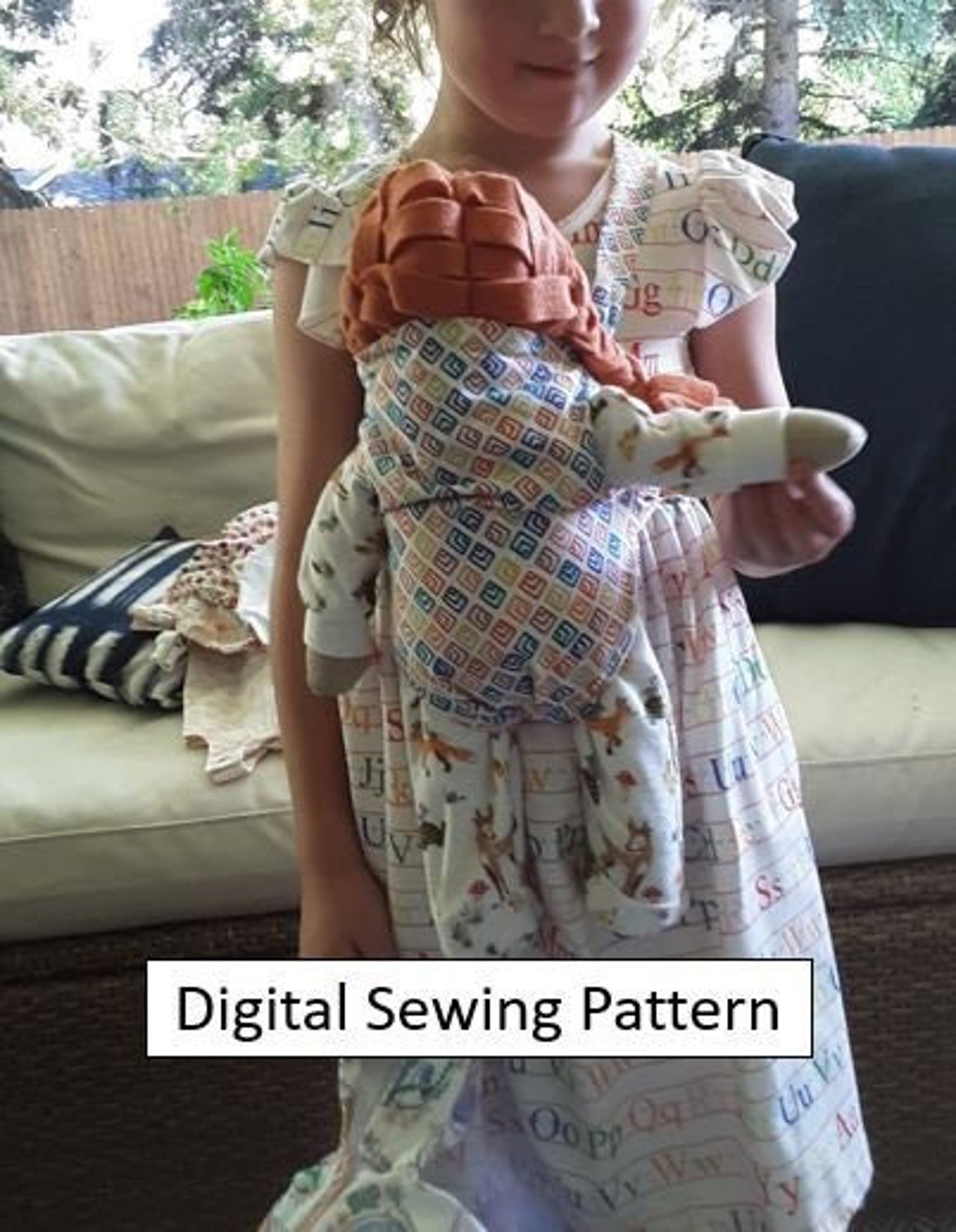 Doll Baby Sling Carrier Sewing Pattern in Multiple Sizes all - Etsy