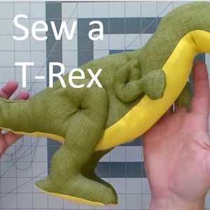 T Rex Dinosaur Sewing Pattern