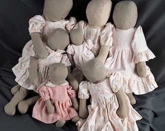 15-19" Doll Prairie Dress and Bloomers Sewing pattern (Instant Download PDF)