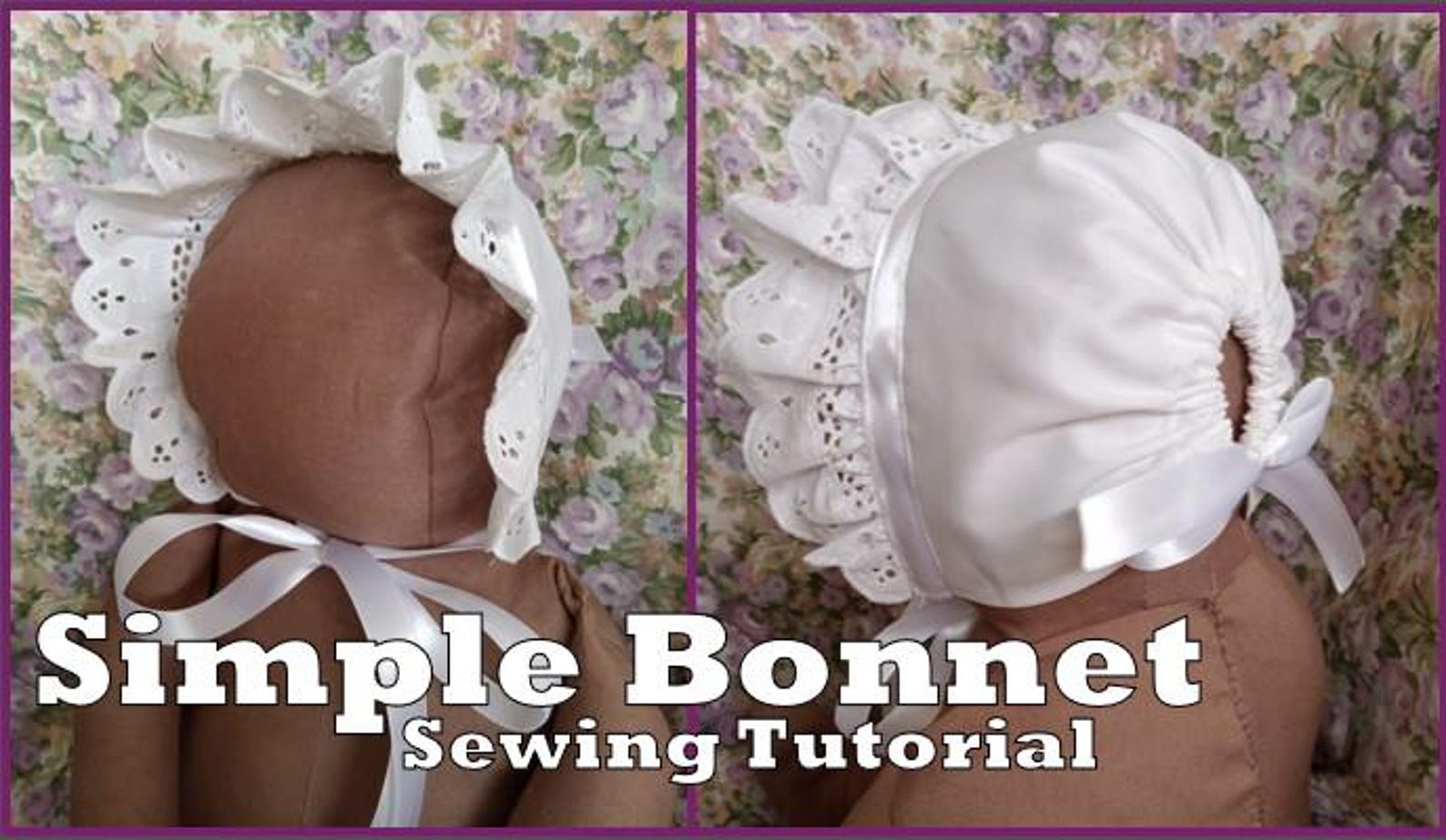 Simple Bonnet Digital Sewing Pattern - Etsy