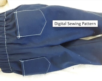 10-19" Doll Pants Sewing Pattern -Instant Download PDF
