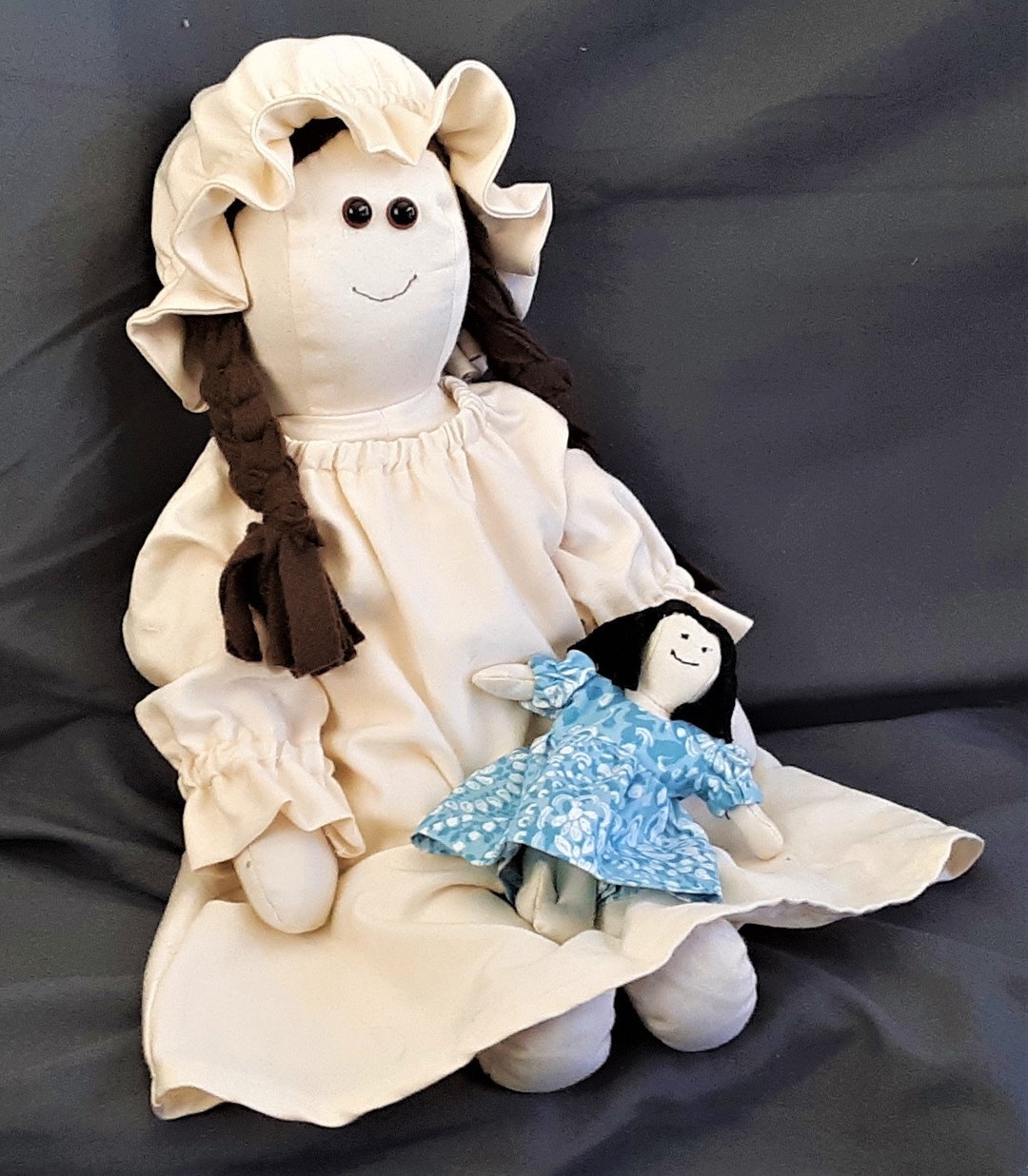 Doll Nightshirt With Elastic Neck and Ruffle Cuffs Sewing Pattern in ...