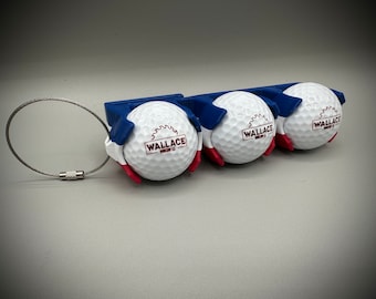 Golf Ball Holder, Gift For Golfer, Golf Ball Holder for Golf Bag, 12 Colors Available, Goft Ball Belt Clip, Holds 1, 2, or 3 Golf Balls